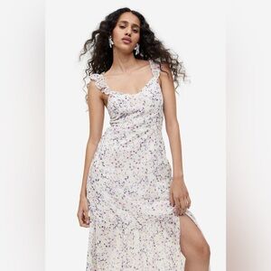 NWT HM Open Back Chiffon Maxi Dress
